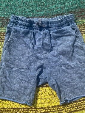 Tea Collection Blue Wave-Print Kids Shorts
